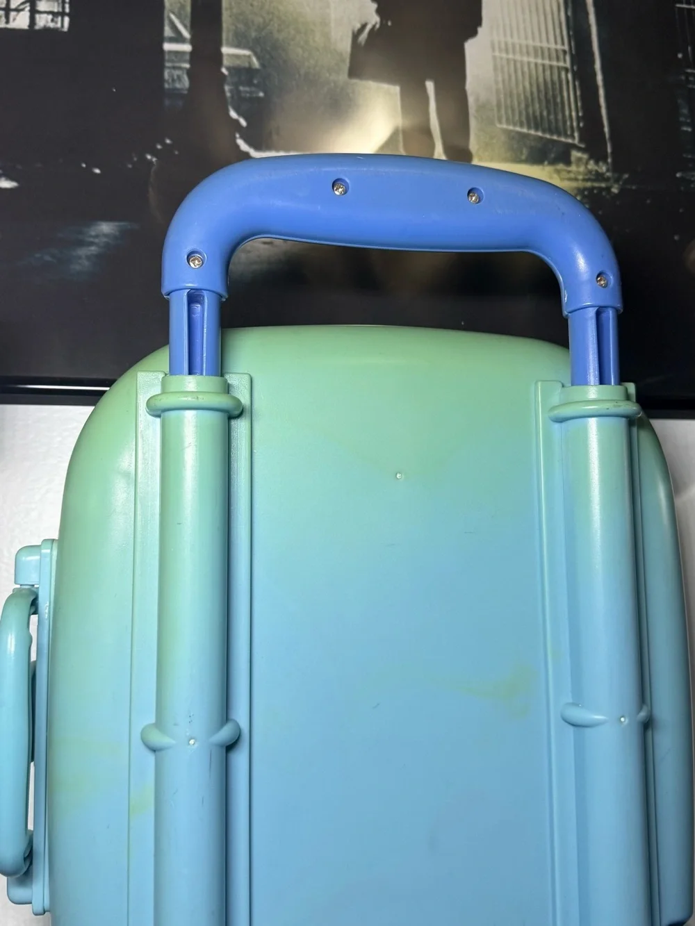 Vintage 2002 Blues Clues Toy Suitcase / Art Carry Case With Wheels
